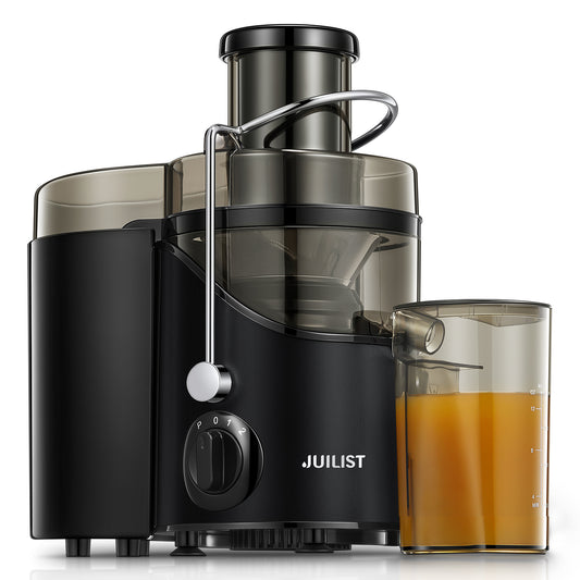 Juicer Machines, Juilist 3" Wide Mouth Juicer Extractor, for Vegetable and Fruit with 3-Speed Setting, 400W Motor, Easy to Clean, Black