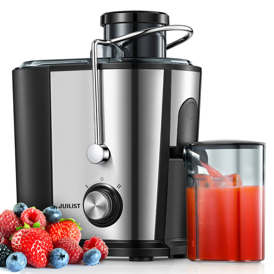 Juicer Machines Easy to Clean, Juicers Whole Fruit and Vegetable, 3 " Feed Chute, Anti-Slip Feet, Anti-Drip Function, 400W